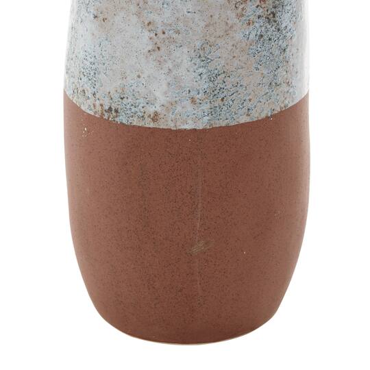 White Ceramic Farmhouse Vase, 23" x 6" x 7"